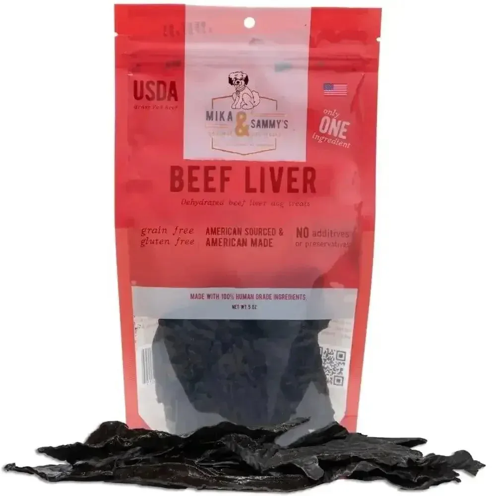 Mika & Sammy’s Beef Liver Dehydrated Dog Treats 5oz
