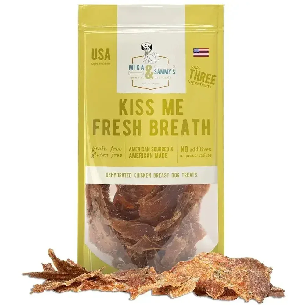 Mika & Sammy’s Kiss Me Fresh Breath Dehydrated Dog Treats 5oz