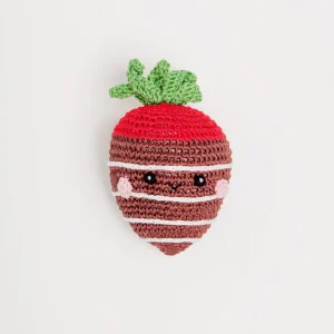 Milk Chocolate Stawberry Organic Knit Toy