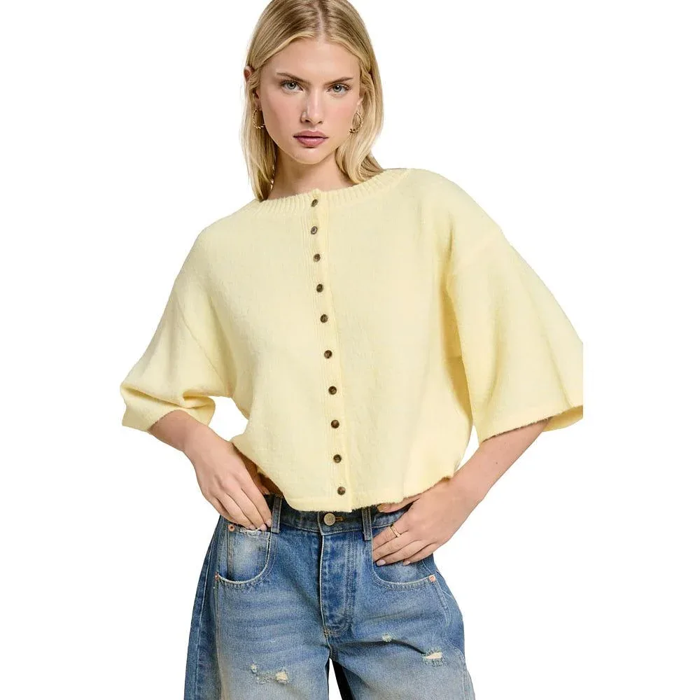 Mimosa Women's Butter Button Front Cardigan