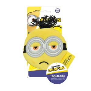 Minion Head Two Eye Plush Dog Toy