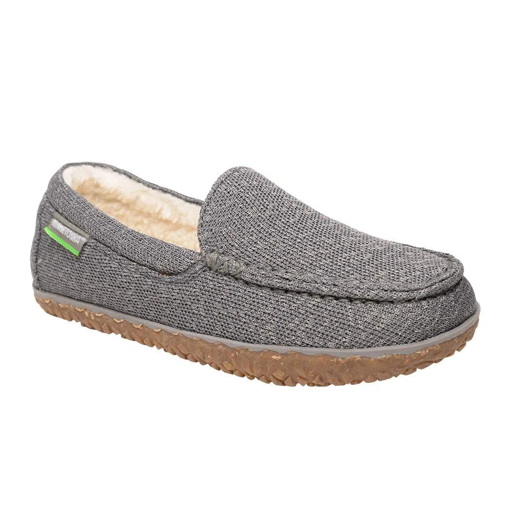Minnetonka Women`s Minnetonka Eco Grey Slipper