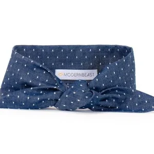 MODERN BEAST | Neck Tie in Polka Dot Denim