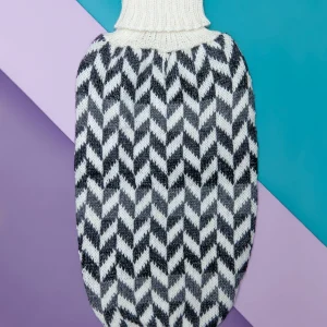 Modern Herringbone Alpaca Blend Dog Sweater (FINAL SALE)