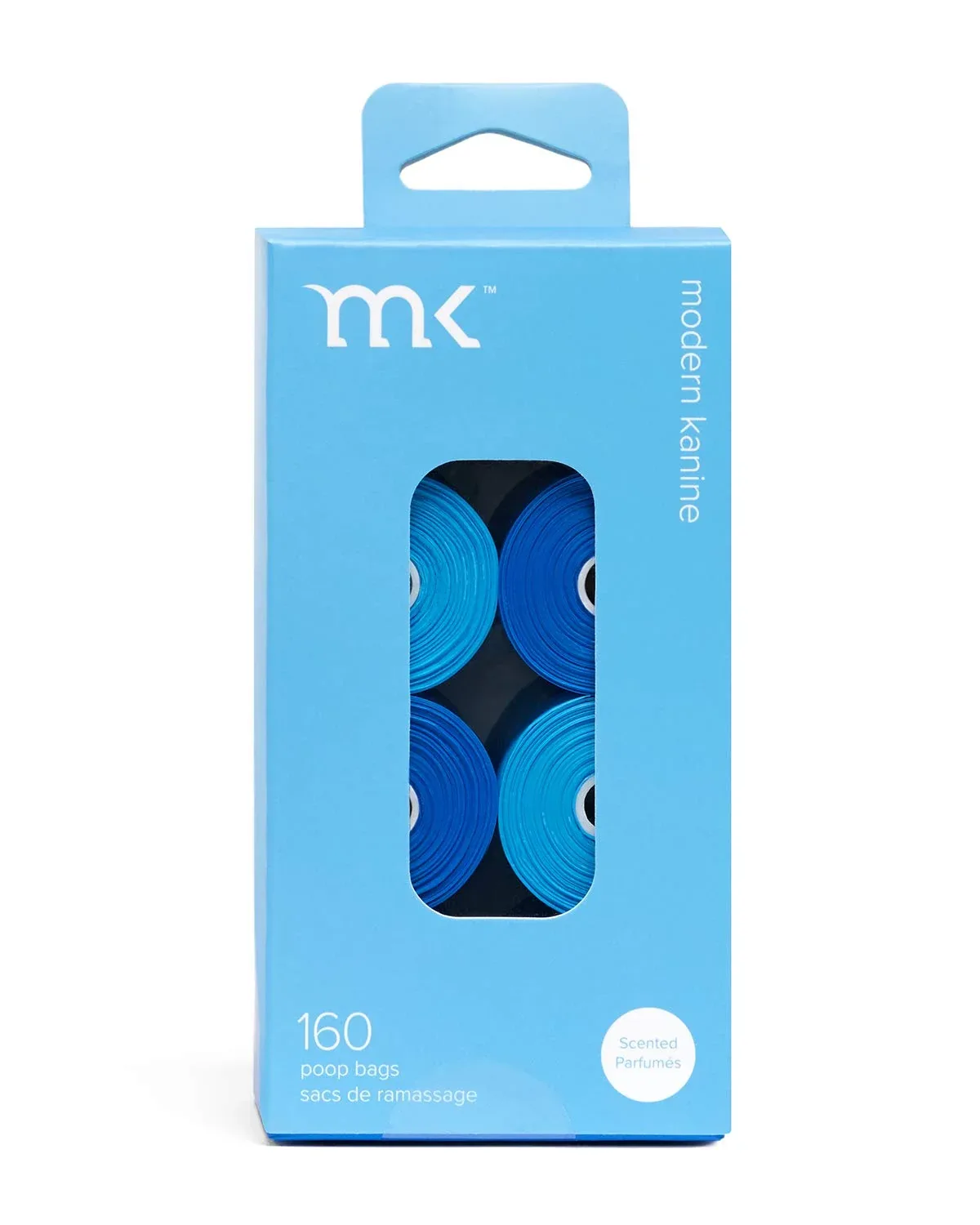 MODERN KANINE | 160 Count Poop Bags in Blue & Light Blue