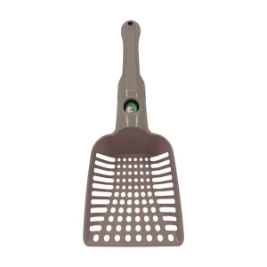 Moderna Pooper Scooper W/ Built-In Poop Pick-Up Bag Dispenser& Easy-to-Grip Handle- Grey