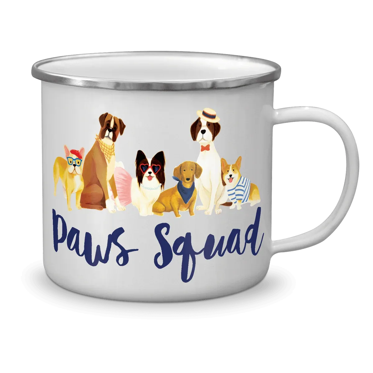 MOLLY & REX | Paws Squad Enamel Mug