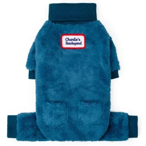 Monster Fleece Warmer Dog Onesie in Teal (FINAL SALE)