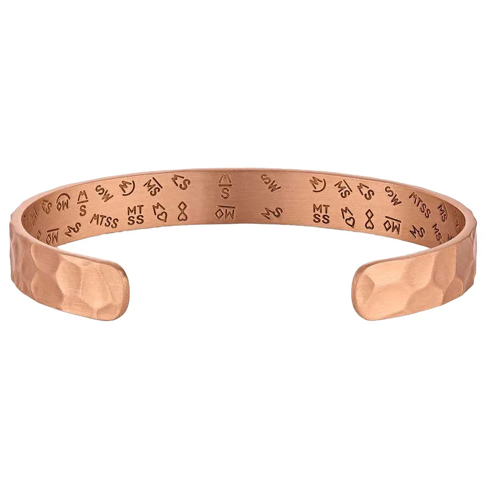 Montana Silversmiths Beaten Path Cuff Bracelet - Image 2