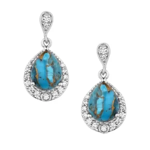 Montana Silversmiths Blue Rivers Turquoise Earrings