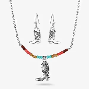 Montana Silversmiths Colorstruck Cowboy Boot Beaded Jewelry Set