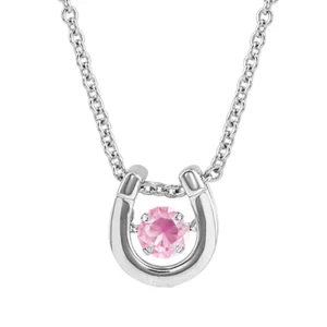 Montana Silversmiths October Birthstone Horseshoe Necklace