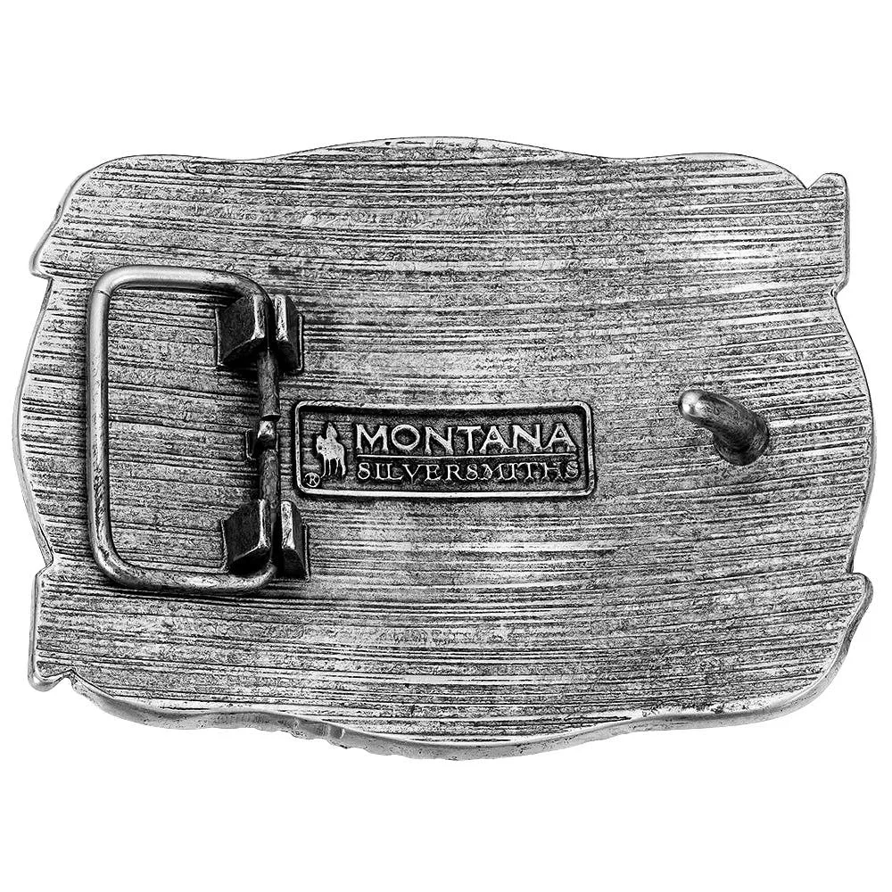 Montana Silversmiths Pointing West Longhorn Buckle - Image 2