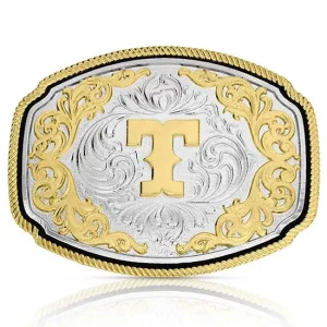 Montana Silversmiths Western Initial Attitude Buckle