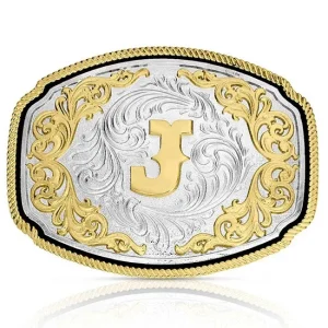 Montana Silversmiths Western Initial Attitude Buckle