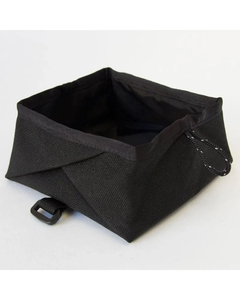 Montara Pop-Up Travel Dog Bowl in Black (Made in the USA)
