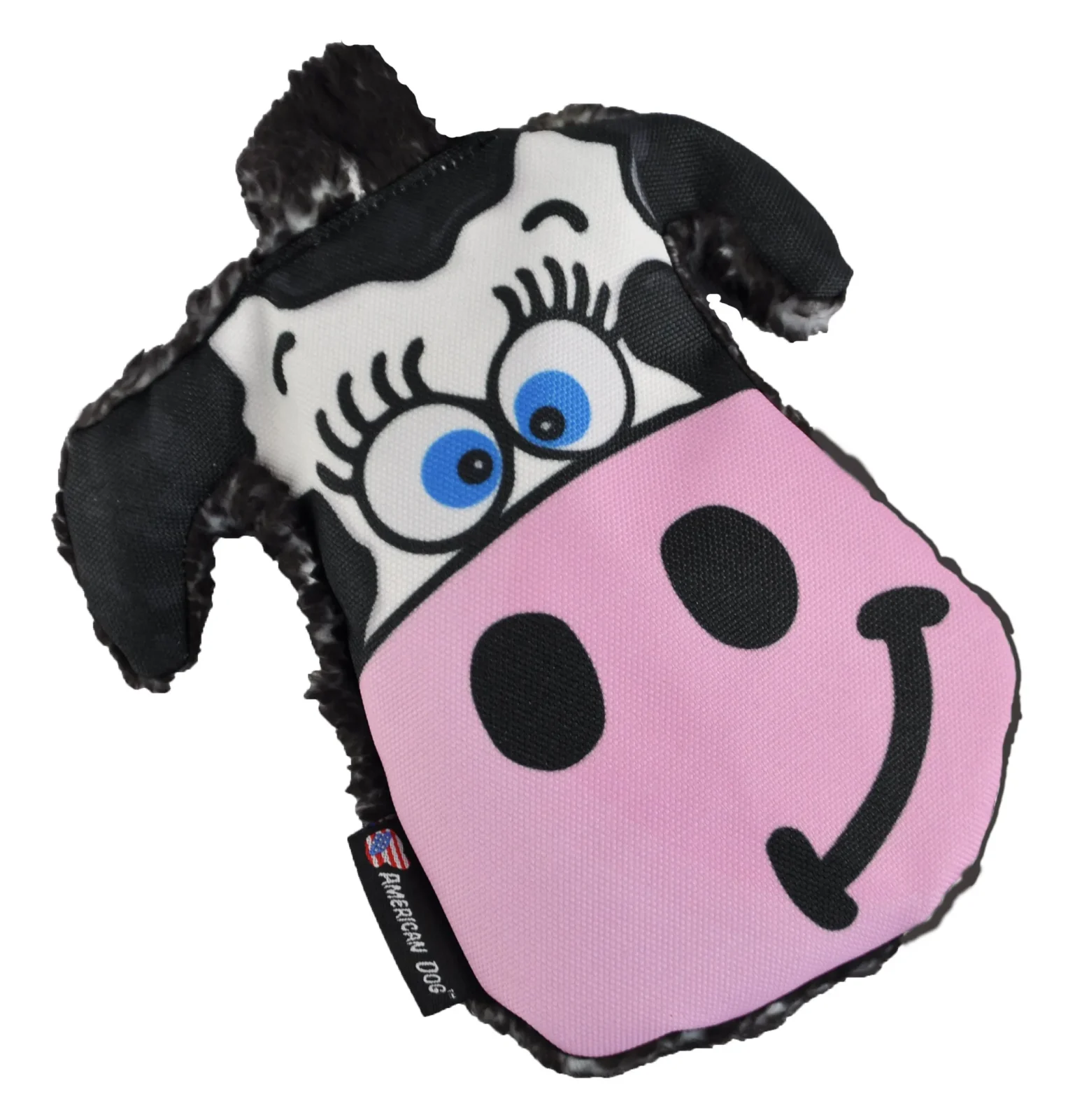 Moo-Ria Cow Plush Dog Toy - Crinkly & Cuddly 7 in x 7 in - Image 2