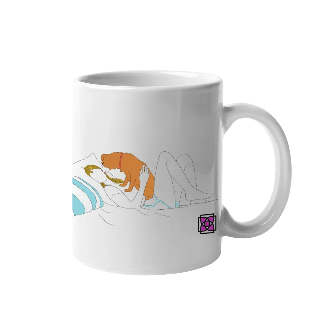 Morning Kiss Mug by Dog Fashion Living