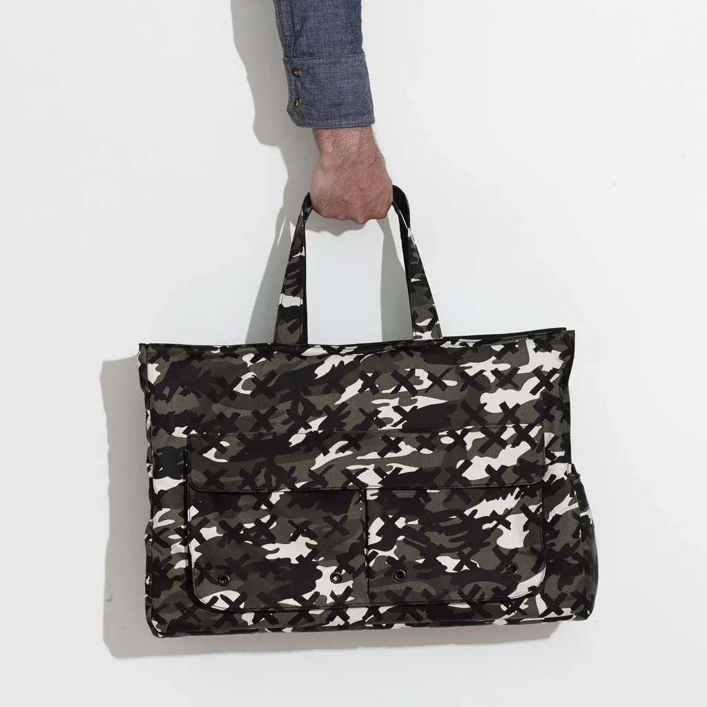 MR. DOG | Small Travel Tote in Camo-X Black - Image 2