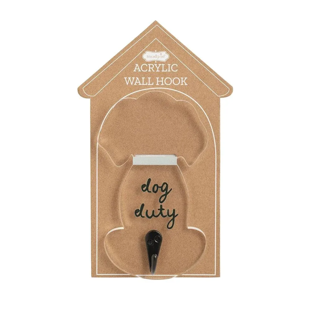 Mud Pie Acrylic Dog Duty Hook