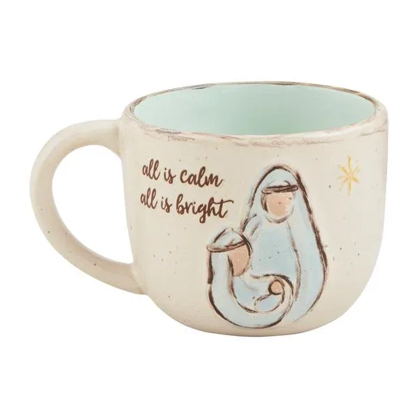 Mud Pie All Nativity Church Mug