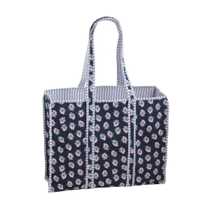 Mud Pie Americana Block Print Tote