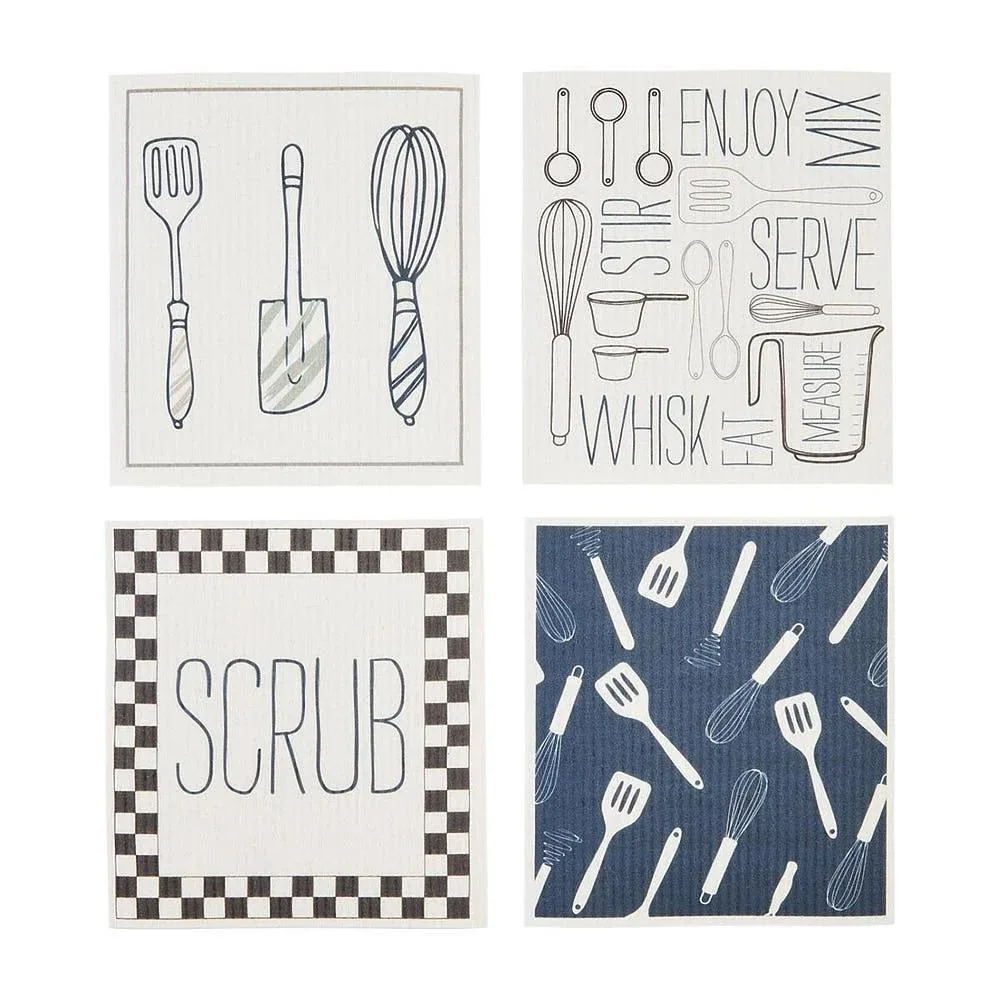Mud Pie Assorted Bistro Dishcloths