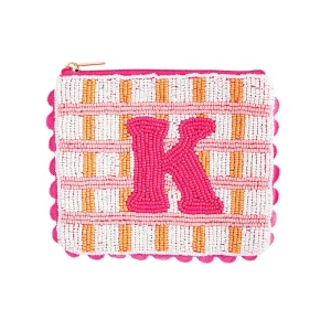 Mud Pie Beaded Initial K Case