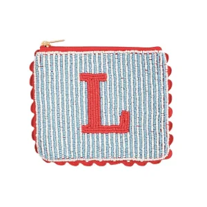 Mud Pie Beaded Initial L Case