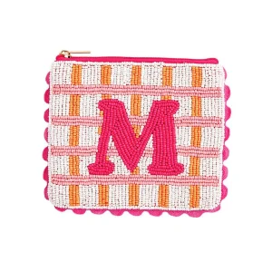 Mud Pie Beaded Initial M Case