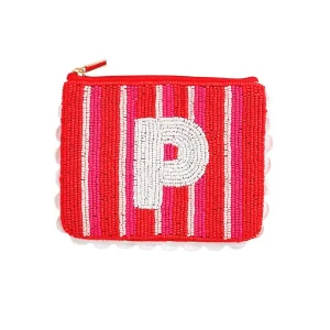 Mud Pie Beaded Initial P Case