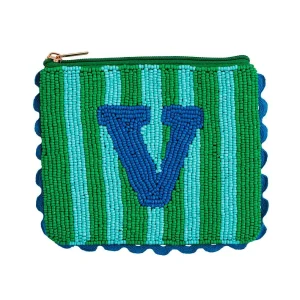 Mud Pie Beaded Initial V Case