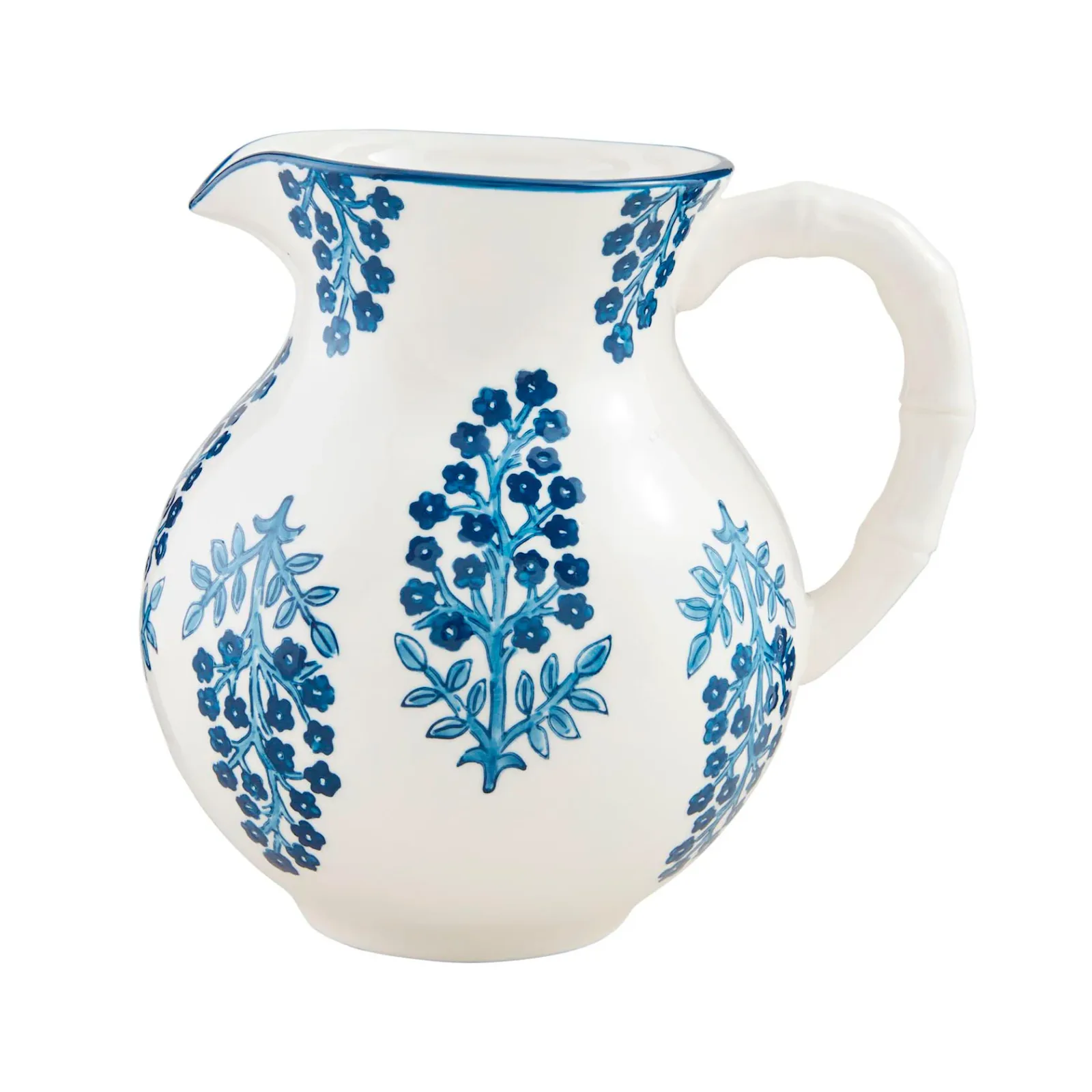 Mud Pie Block Print Pitcher - Image 2