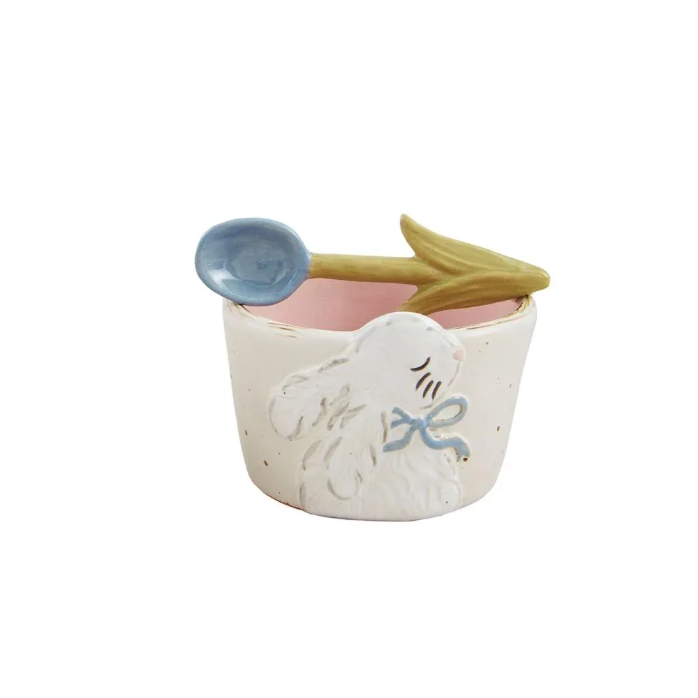 Mud Pie Blue Bow Easter Tidbit Set