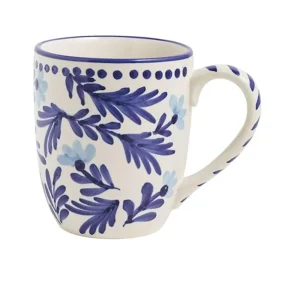 Mud Pie Blue Floral Mug