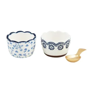 Mud Pie Blue Floral Tidbits