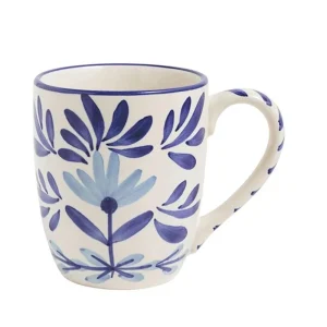 Mud Pie Blue Flower Mug