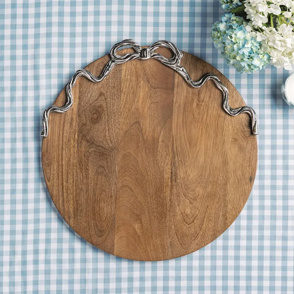 Mud Pie Bow Wood Board - Image 2