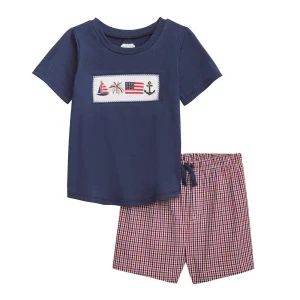 Mud Pie Boy's Americana Short Set