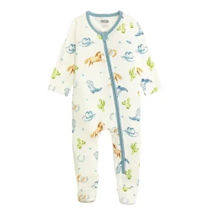 Mud Pie Boy's Blue Western Sleeper