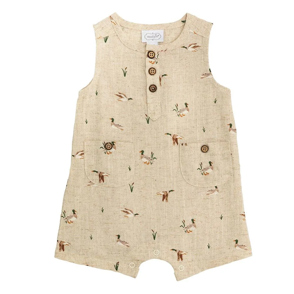 Mud Pie Boy's Duck Romper