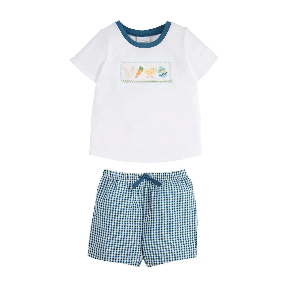 Mud Pie Boys Easter Short Set