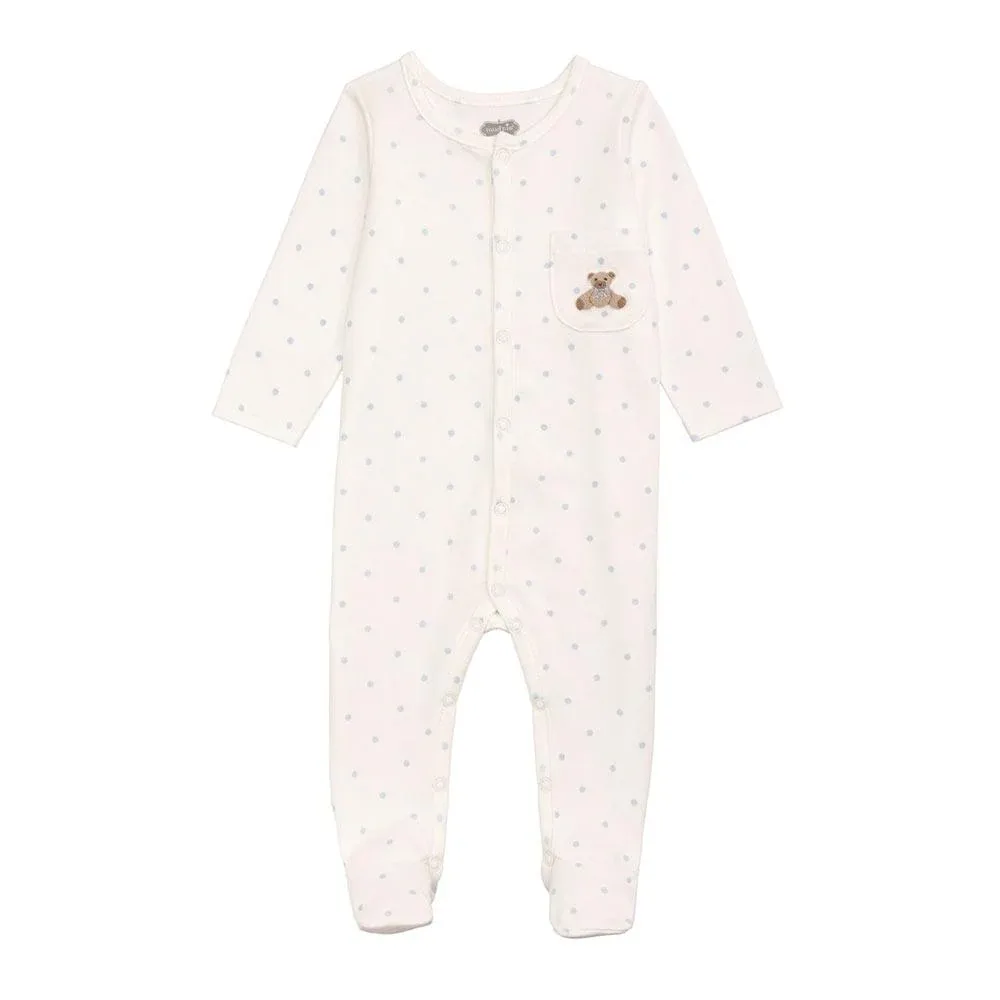 Mud Pie Boy's Teddy Bear Dot Sleeper