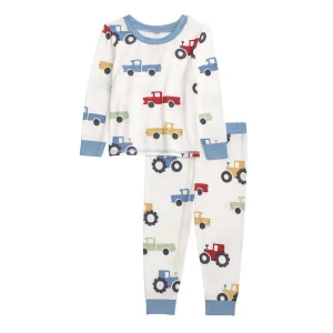 Mud Pie Boy's Tractor PJ Set
