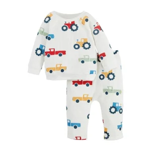 Mud Pie Boys Tractor Two Piece Set