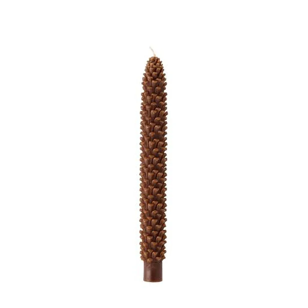 Mud Pie Brown Pinecone Gather Taper Set - Image 2