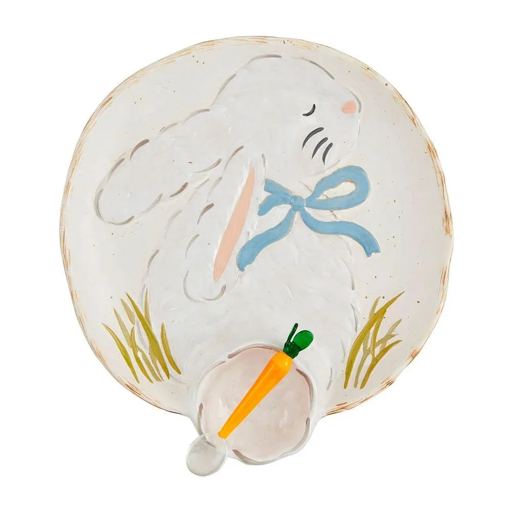 Mud Pie Bunny Chip And Dip Set