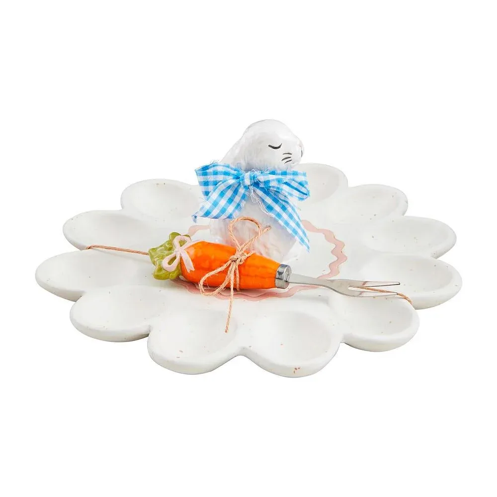 Mud Pie Bunny Deviled Egg Platter