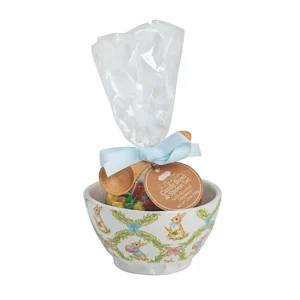 Mud Pie Bunny Easter Candy Bowl/Jellybean Set