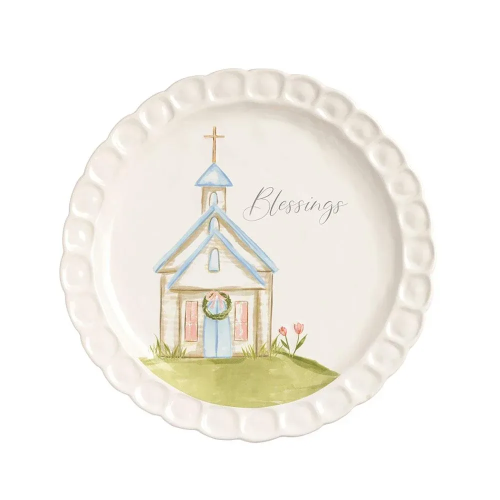 Mud Pie Church Blessing Platter